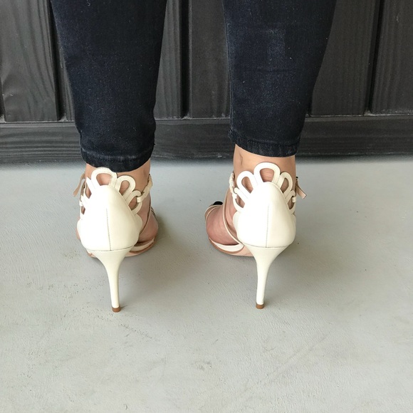 Blush Nude Strappy Evening Elegant Heel Sandal - Picture 3 of 5